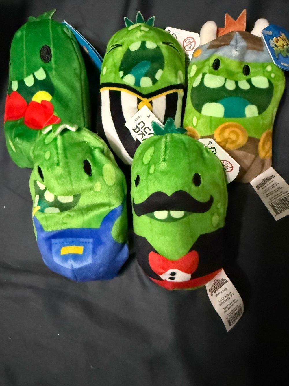 Cats vs Pickles Plush Bundle Rocky Foul Baldrick Leaf Pickelson Cuke